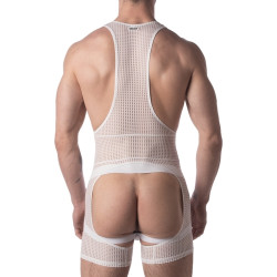 Barcode Berlin Singlet Backless Pan Blanc